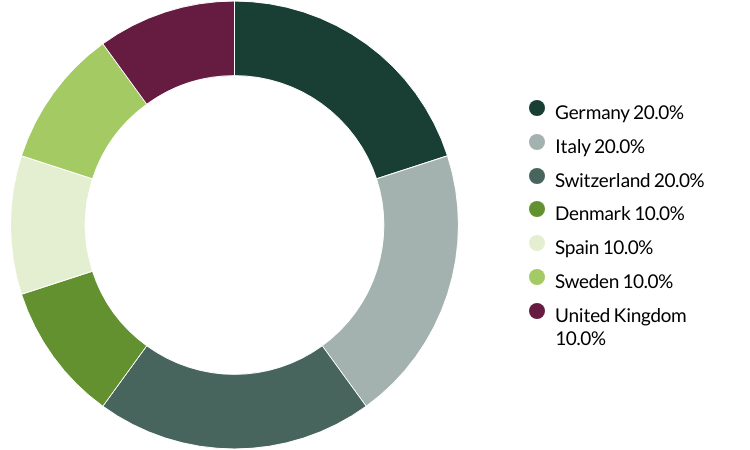 European (ex UK) All Cap proxy voting Q1 2025 country